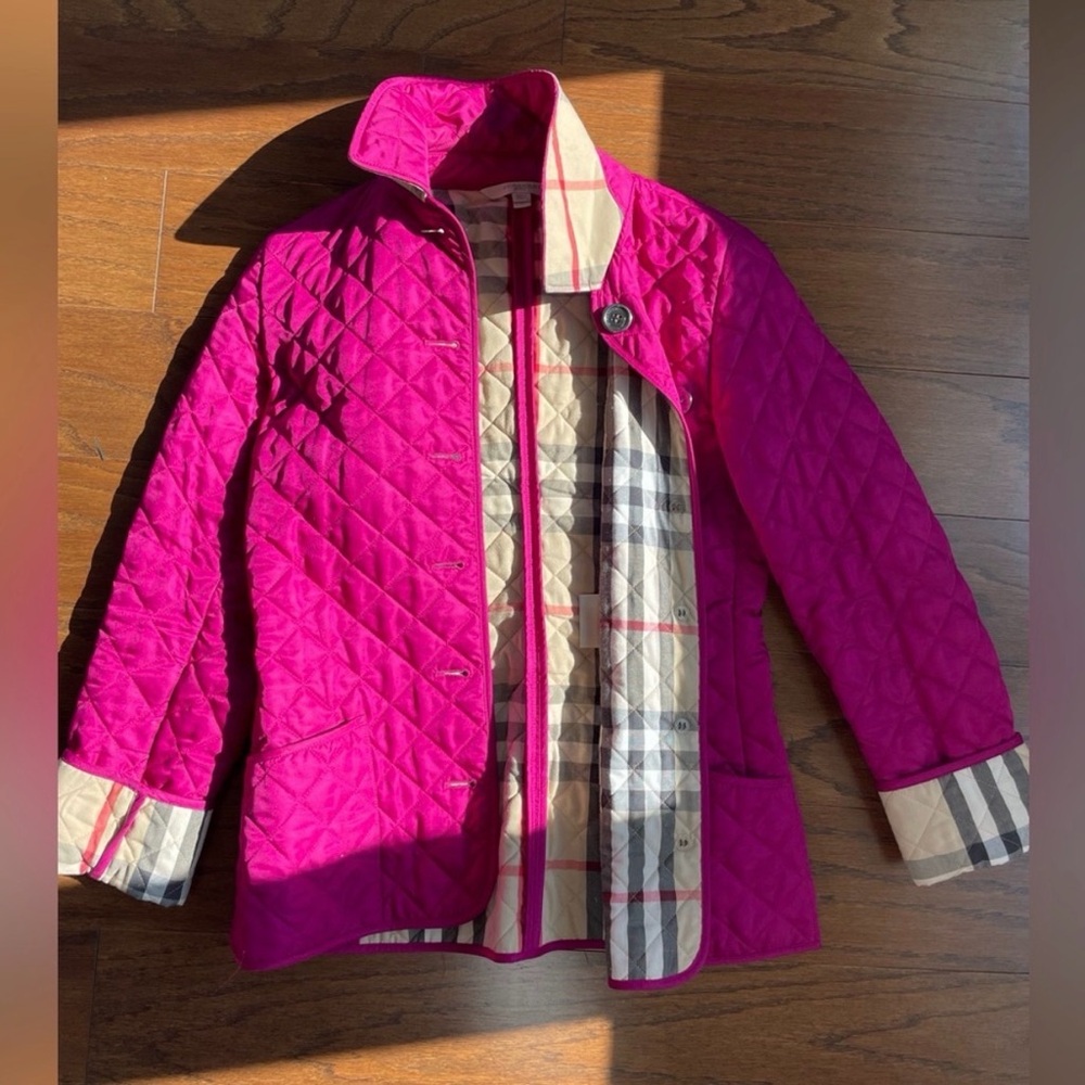 Burberry Britt Fushia Quilted Jacket